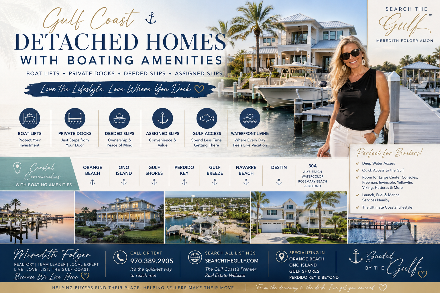 Gulf Coast Homes Boating Amenities